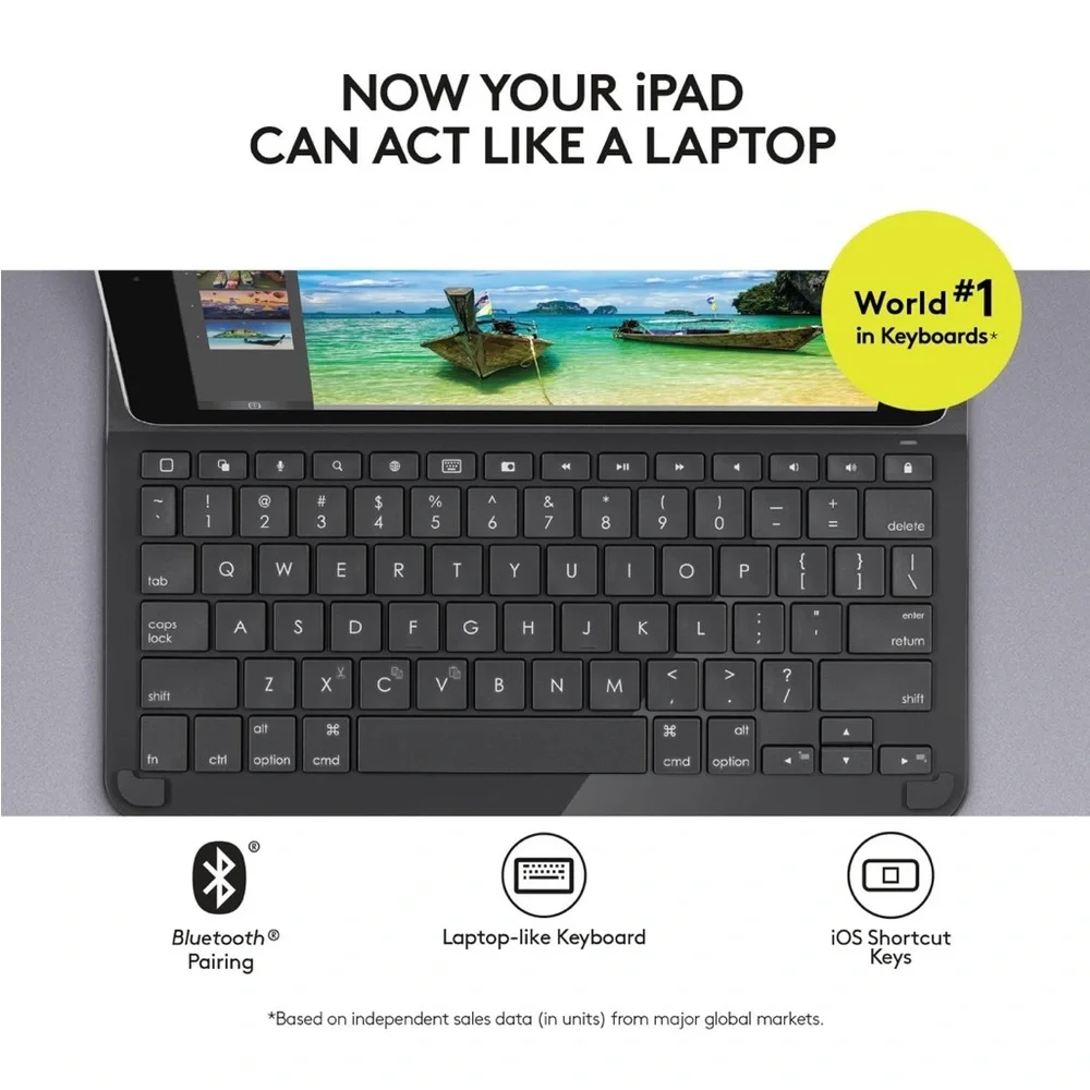 Logitech case with keyboard